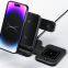 Multifunctional wireless charger with magnetic foldable 3 in 1 wireless charger
