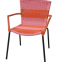 Colorful Garden Patio Stackable Chair Iron Chair Cheap Factory Price Resin Chair
