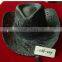 black cowboy straw hat with hollowed-out figure
