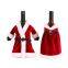 Bulk Christmas Wine Sleeve Sets - Detachable Santa Coat Style for Wholesale Party Supplies
