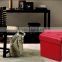 Customized PU leather storage ottoman wholesale