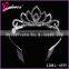 Luxury tiara hair jewelry wholesale tiara crown crystal stone wedding tiara for young girls