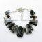 Stunning !! Black Onyx & Boostwana Agate 925 Silver Necklace Jewelry, Gemstone Silver Jewellery, Hot Selling Silver Jewellery