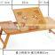 wooden small folding recliner laptop table
