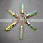 Gold Plated Green Aura Quartz Crystal Point Pendant Bead, Clear Quartz Crystal Point Pendant