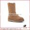 Fashion Women middle boot, suede leather rubber sole lady boot, light weight high leather shoes