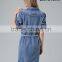 Uae Wholesale Clothes Women Dresses Casual Print Elegant Slim Denim Dresses Party Office Vestidos Ladies Dress Plus Size