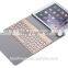 New keyboard cover case for iPad Air2 with backlit keys,folio leather case with wireless Bluetooth keyboard