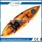 2016 New design hot sale plastic canoe ocean kayak with trolley -Sunrise Angler