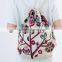 High Quality Jacquard Foldable striped Shopping bag, shopping backpack