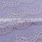 White swiss polyester cotton guipure lace trim for wedding dress