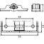 Nylon Window pulley ,Single Notch Pulley