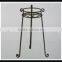 Wrought Iron Curlicues Wire Basket Plant Stand Holder Garden Flower Shelf