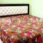 Tropicana Kantha Throw Indian New Fruit Print Kantha Bed Cover