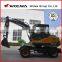 mini wheel type excavator 7 ton wheel excavator DLS870-9M