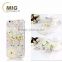 Coloful drawing transparent TPU silicone wedding dress mobile phone case for iphone 6 cell phone cover