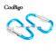 Aluminum Spring Locking Carabiner Snap Hook Hanger Keychain Hiking Camping #FLQ187-6C(Mix-s)