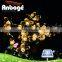 Garden Flowers Shaped Waterproof Changeable Color Warm White Solar Powered LED Festival String Lights