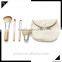 Wood 4 pcs personalized high quality mini wholesale makeup brush