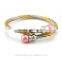 fashionable silver and gold bangles and bracelets stainless steel