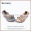 Newest high quality fashion soft genuine cow leather ballerinas soft shoes girls