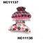 fancy hair accessories flower clear claw plastic hair clips wholesale