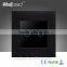 Wallpad 110-250V Touch Screen Wall Light Switches Black Metal Frame Glass 2 Gang Touch Button Switch Crystal Glass Panel