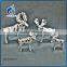 christmas suppliers indoor silver ceramic reindeer decoration wholesale