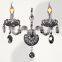 Antique Candle Holder Indoor Crystal Wall Lamps