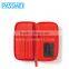Top Quality Leather RFID Blocking Women Zipper Red Checkbook Wallet