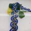 five layers s wave zig zag trimming sequin lace braid