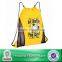 Lead-free 100% Recycled 210D polyester cinch bag with mesh pockets