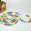 Luxury Pet Cat Dog Collar And Leash Set Colorful Beads Pearl Collar for Small Puppy