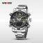 WEIDE Luxury Brand Stainless Steel Band High Quality Male Clock Waterproof Fashion Quartz-Watch