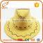 Wholesale summer beautiful kids straw boater hat