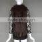 Fashion Knitted Poncho Pattern Rabbit Fur Vest Fashion Ladies Shawl