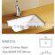 Under counter ceramic big rect wash basin