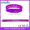 Cheap Custom USB 2.0 Sillicone Wristband Flash Drive Bracelet