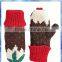 100% Acrylic Women Christmas Pudding Knitting Mittens