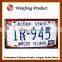 best manufactures of global use charistic tin car license plate car number plate car plate small order accept