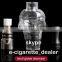 wax atomizer dry herb vaporizer pen skull glass global atomizer set with two coils head Fit for 510 thread battery