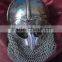 VIKING HELMET ANTIQUE FINISH WITH ALUMINIUM CHAINMAIL