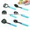 2016 New Collection 6Piece Colorful Handle Nylon Kitchen Utensil Cooking Tools