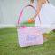 Wholesale Boutique Easter Basket Monogrammable Seersucker Bucket