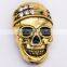 47*30mm New Fashion Wholesale Large Crystal Skull Men's Brooch