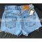 2016 Summer Fashion Women Denim Shorts Ladies Graffiti Printing Punk Style Fringed Hem Breasted High Waist Hip Hop Pants