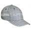 best selling Cheap Custom plaid cloth Baseball Worn-out Cap for boys