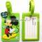Custom promotional gifts cute airplane shaped soft pvc luggage tag