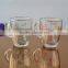 Printed glass tea/coffee mug