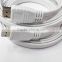 White flat HDMI cable with nickel plated 1.8M